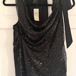 Ann Taylor Tops -NWT Ann Taylor Black Sleeveless Sequin Top, Color: Black S